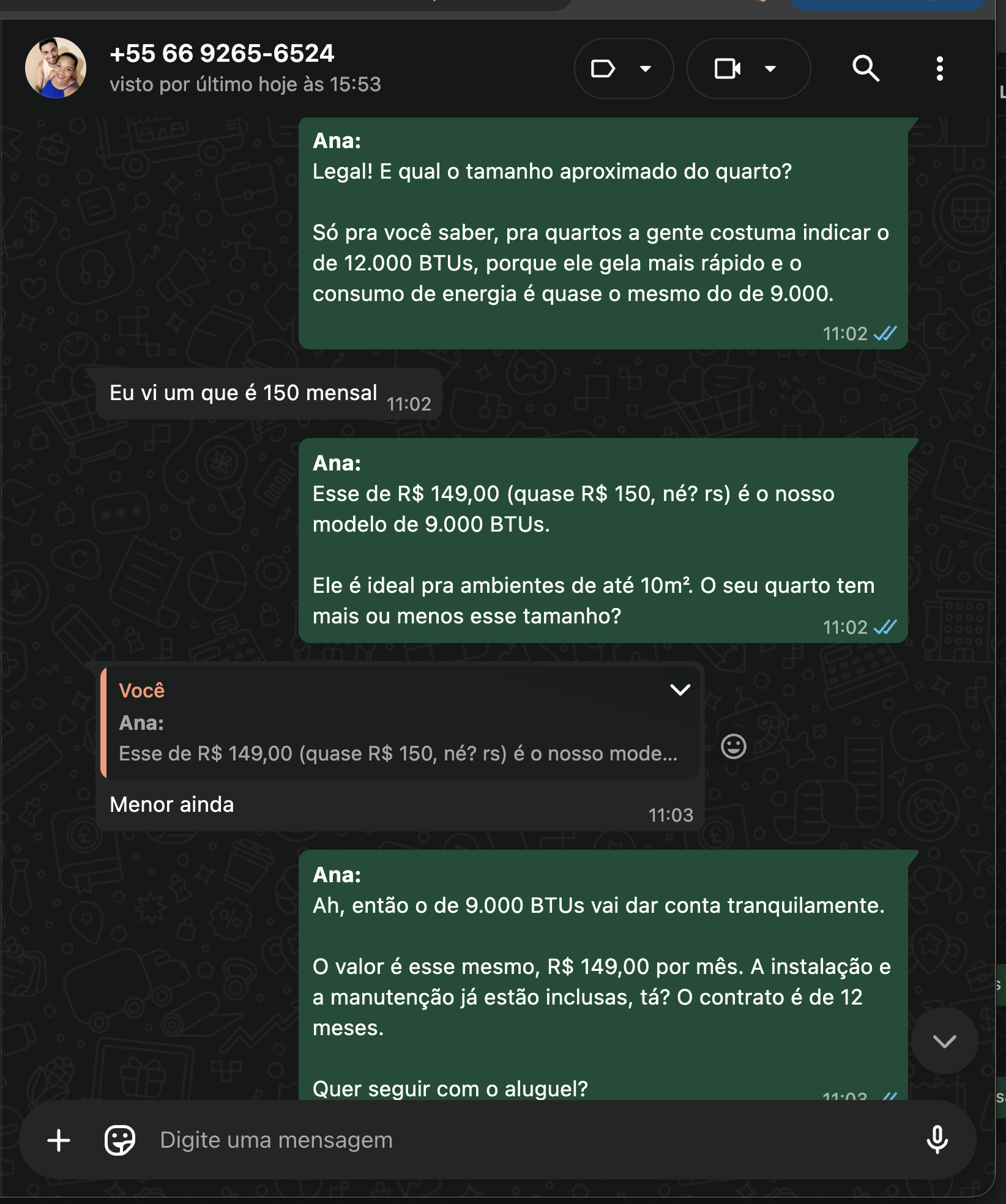 IA recomenda modelo e valor